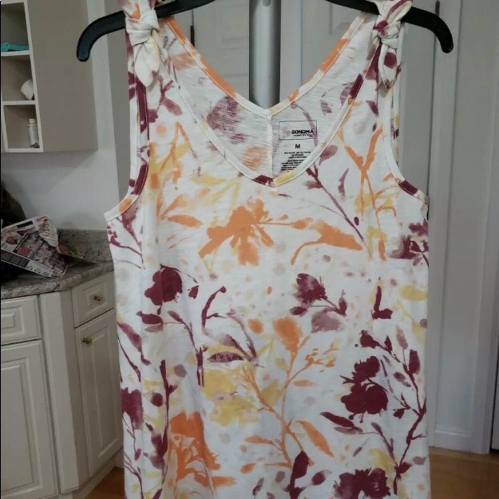 Floral Sonoma sleeveless tank top
